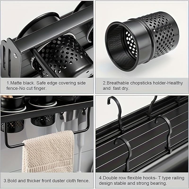 Wall Mounted Cutlery Rack and Camping Kitchen Rack with Spice Rack
