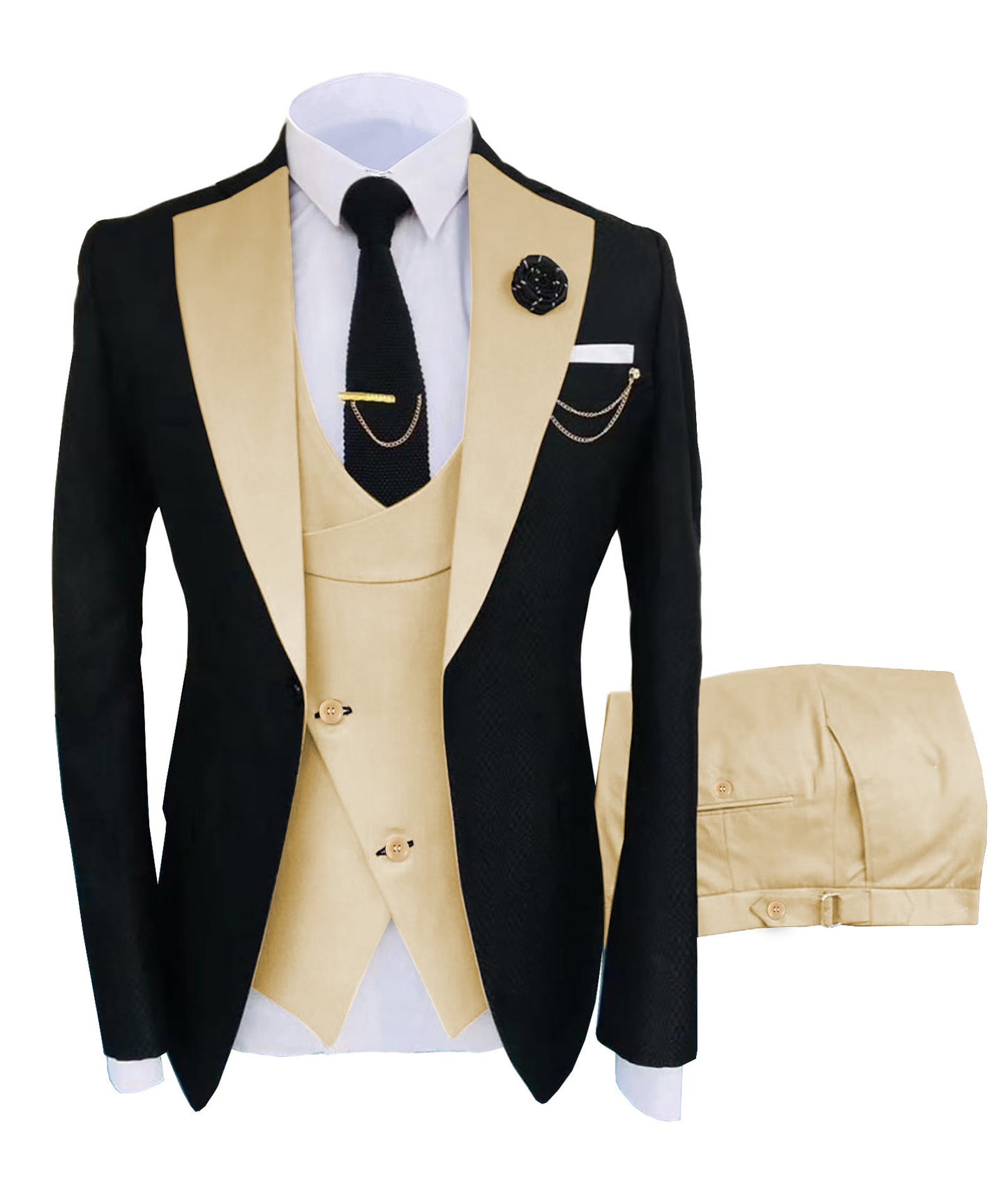 Men's Suit Vest Pants Suit