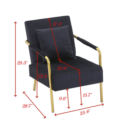 Modern Velvet Accent Chair For Living Room