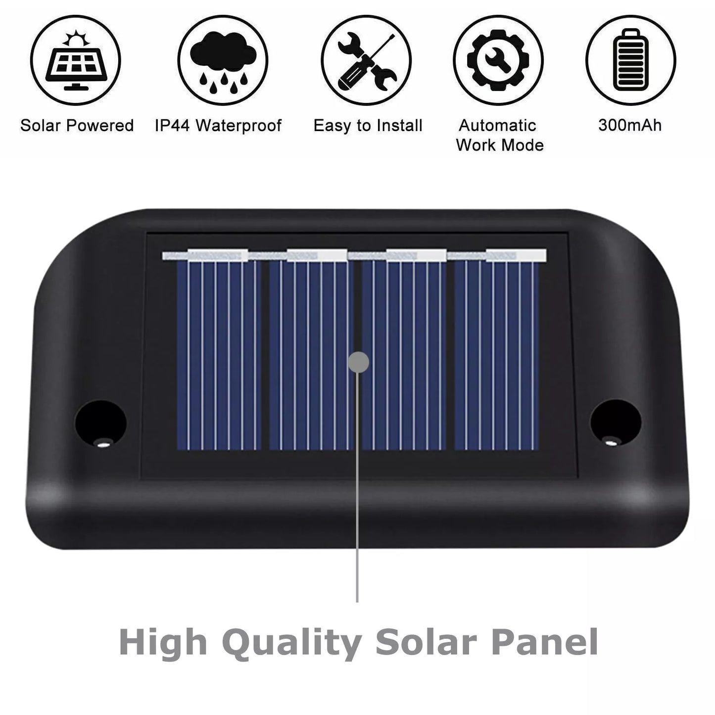 4 Solar LED Bright Deck Lights Outdoor Garden Patio Railing Decks Path Lighting