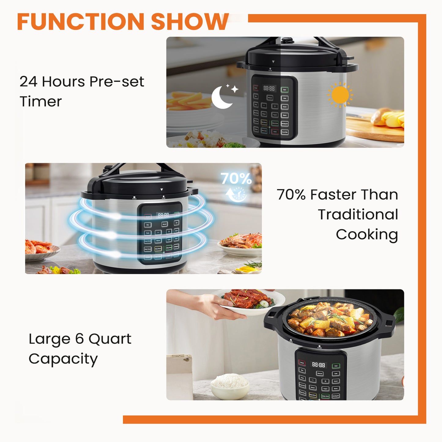 9 In 1 Electric Pressure Cooker,