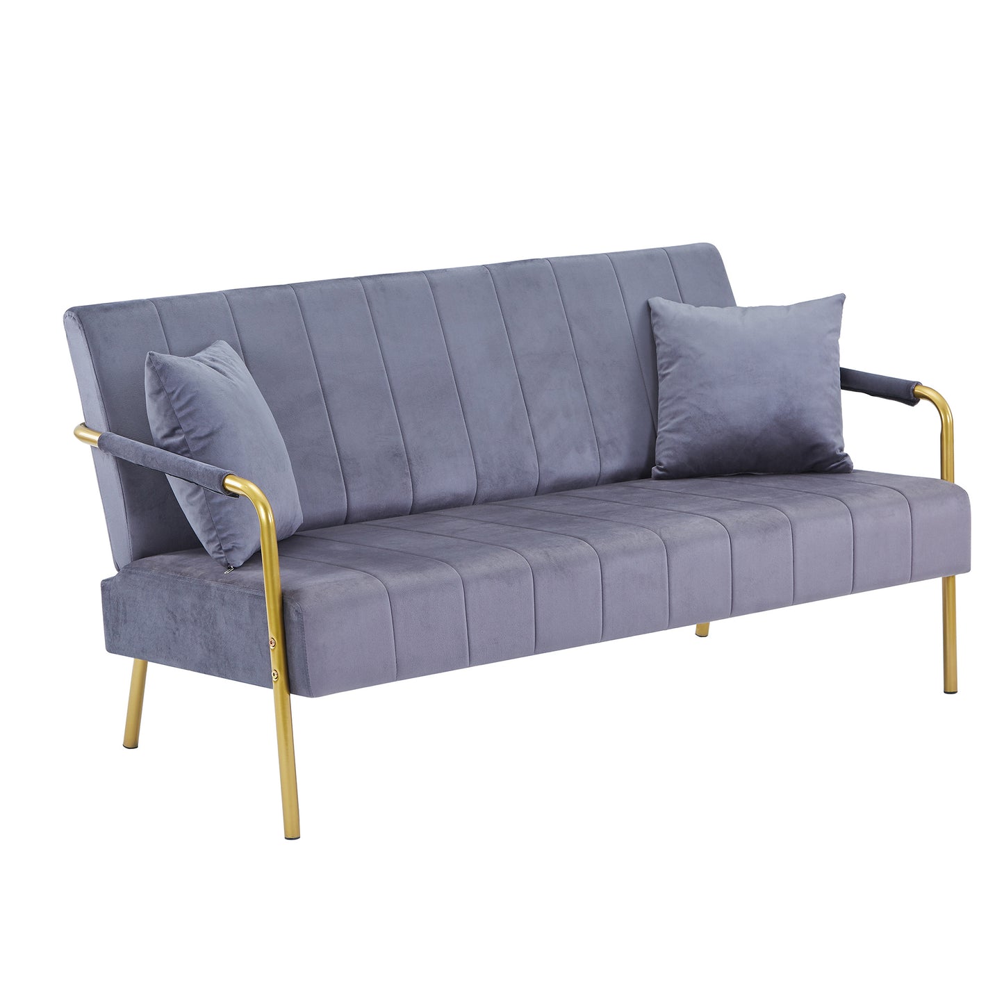 Modern Velvet Loveseat Sofa For Living Room