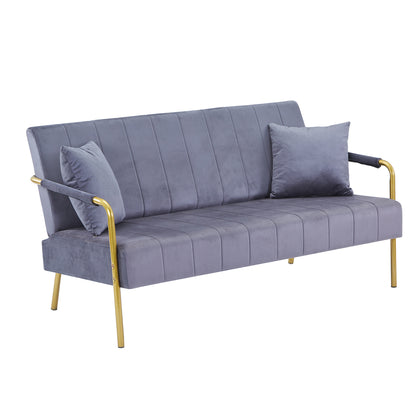 Modern Velvet Loveseat Sofa For Living Room