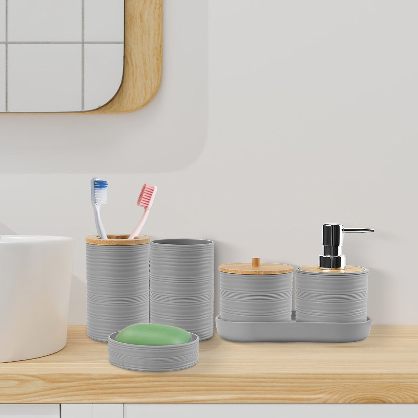 8Pcs Bathroom Accessories Set