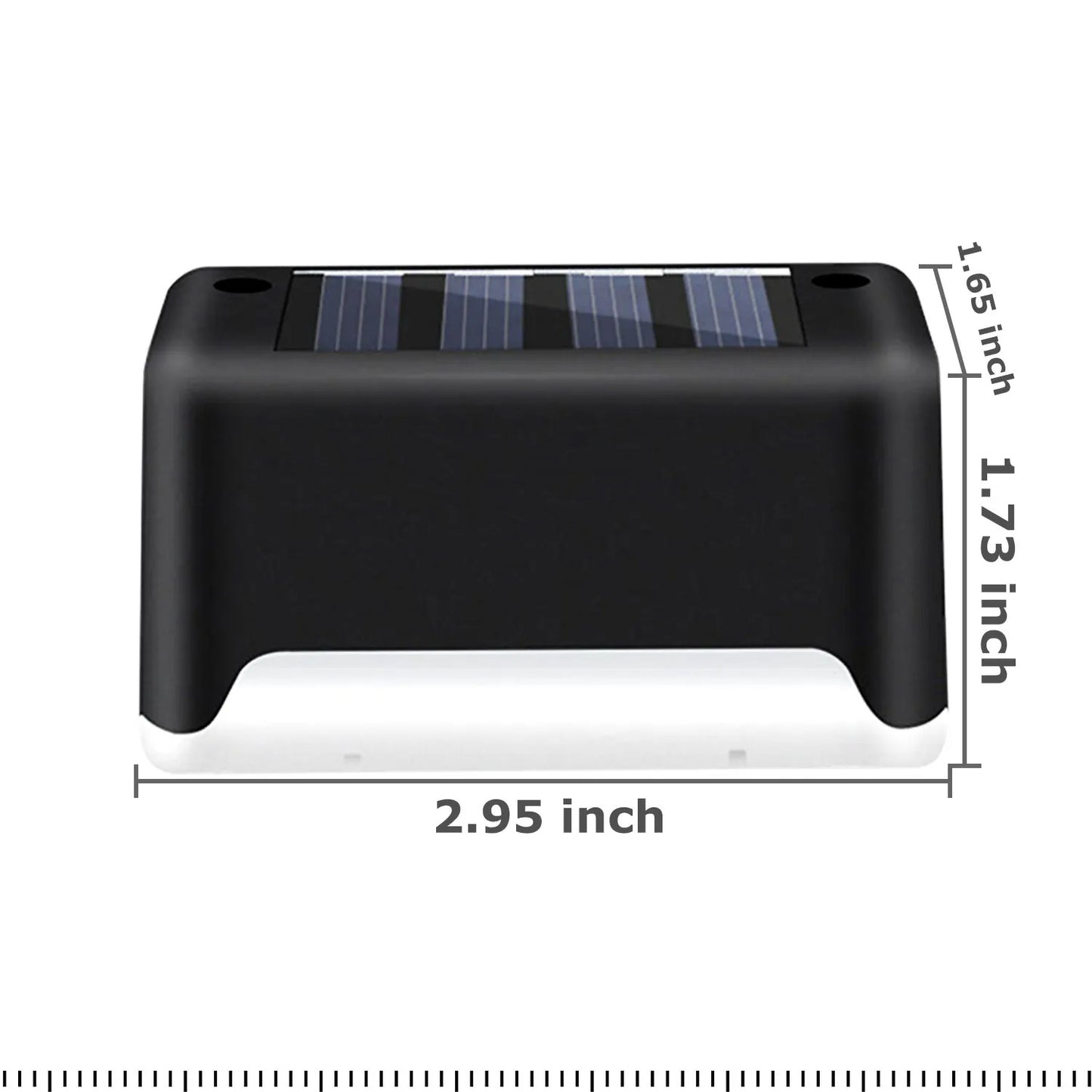 4 Solar LED Bright Deck Lights Outdoor Garden Patio Railing Decks Path Lighting