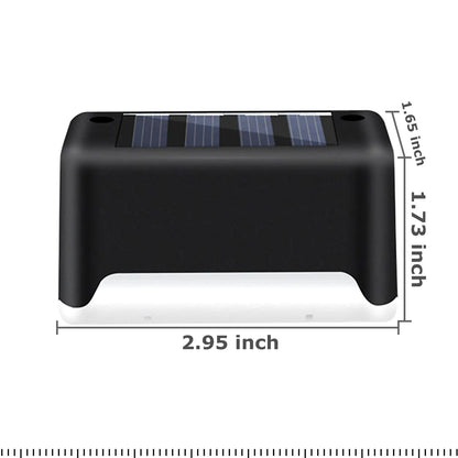 4 Solar LED Bright Deck Lights Outdoor Garden Patio Railing Decks Path Lighting