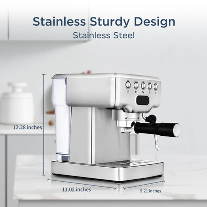 Geek Chef Espresso Machine, 20 Bar Espresso Machine For Latte, Cappuccino, Macchiato,