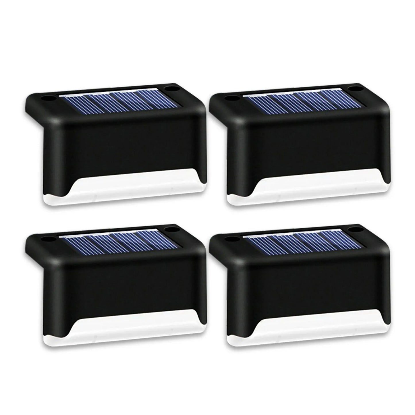 4 Solar LED Bright Deck Lights Outdoor Garden Patio Railing Decks Path Lighting
