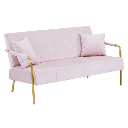 Modern Velvet Loveseat Sofa For Living Room