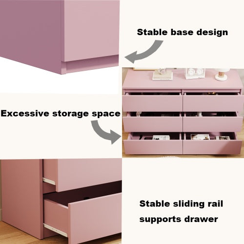 6 Drawer Cabinet Dressing Table