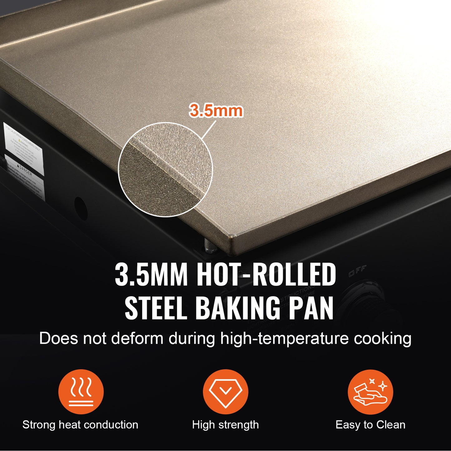 Commercial Griddle On Cart, 36' Heavy Duty Manual Flat Top Griddle, Outdoor Cooking Station With Side Shelves, Steel Natural Gas Griddle, 4-Burners Restaurant Portable Tested ToStandards