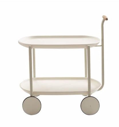 Minimalist Style Coffee Table Storage Cart Double-layer Modern Sofa Side Bedroom Leisure