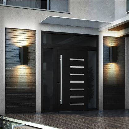 2-Pack Outdoor Wall Sconce, Modern Up and Down Weatherproof Wall Light