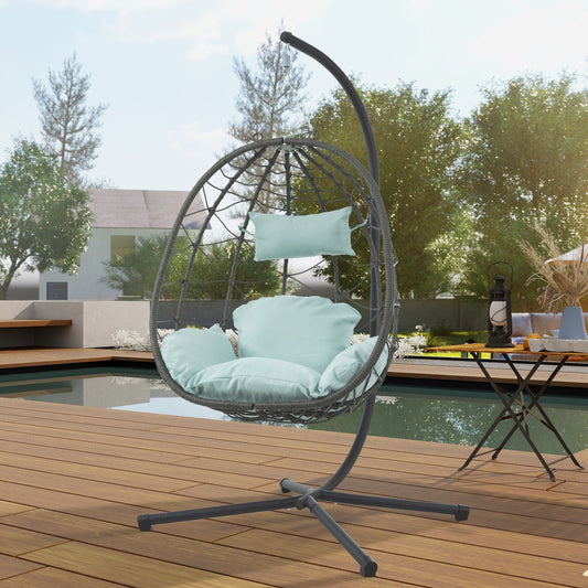 Swing Chair Patio Wicker Hanging Egg Chair Hanging Basket Chair