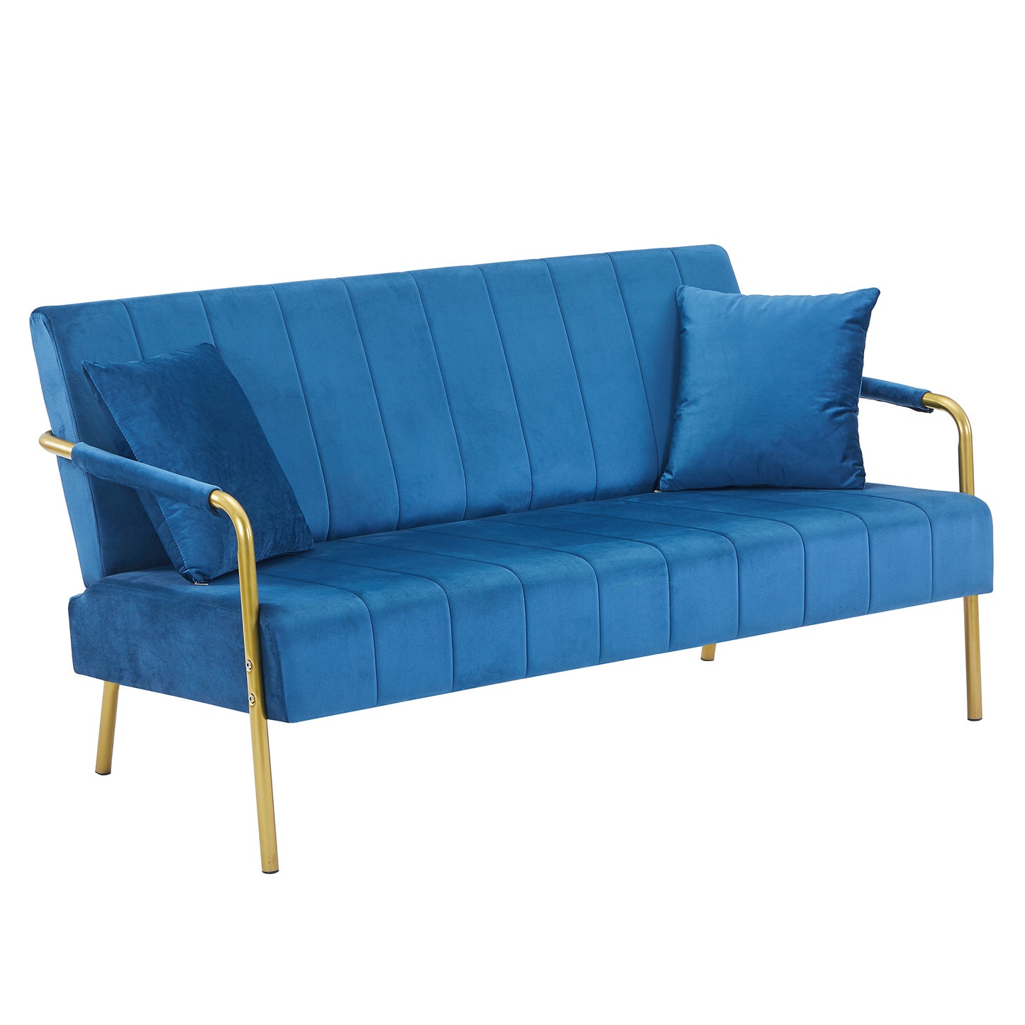 Modern Velvet Loveseat Sofa For Living Room