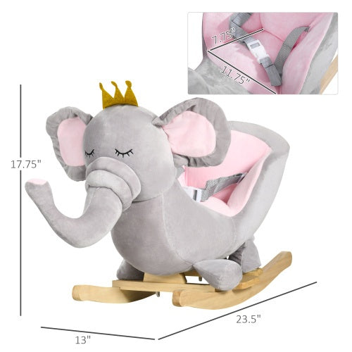 Elephant Rocking Chair Toddler Rocker With Sound