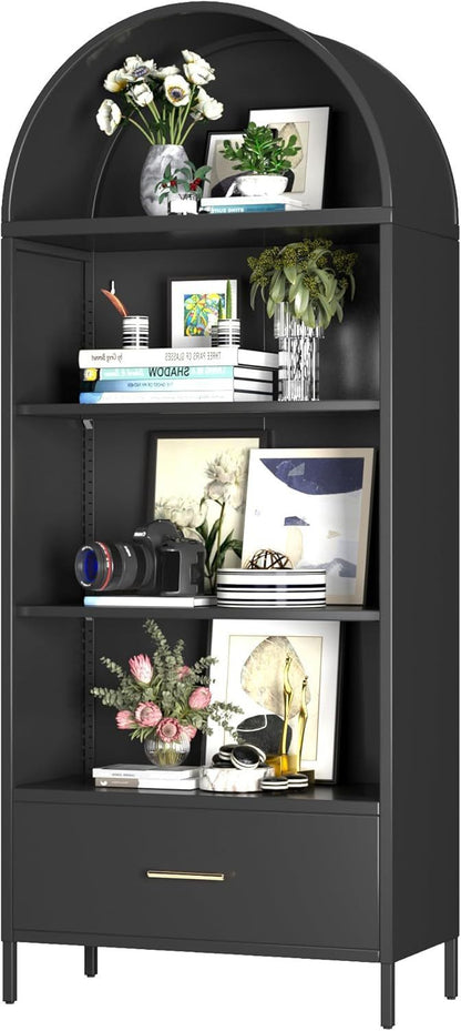 Metal Arched Bookshelf